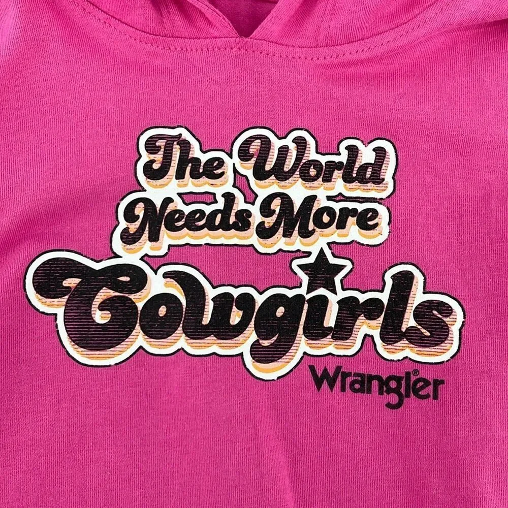 Baby Girl Wrangler Long Sleeve HoodedBodysuit  Cowgirl Western Size 24M